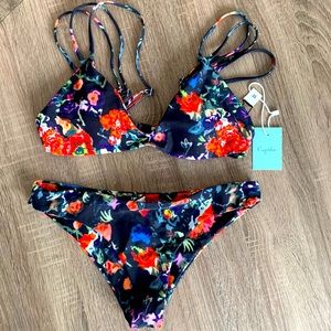 Floral Two Piece Swimsuit
